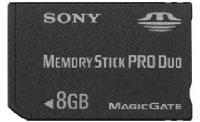 Sony Memory Stick Pro Duo 8GB (MSX-M8GSX)